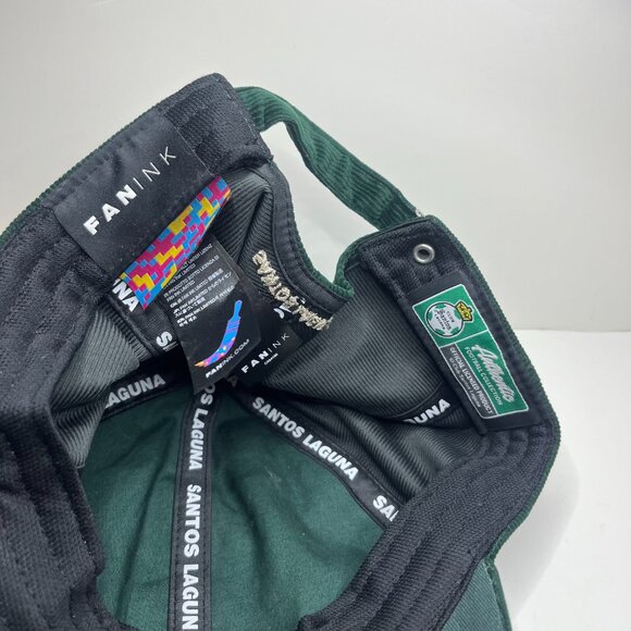 Santos‎ Laguna Football Soccer Fan Ink Corduroy Hat Green Adjustable - Picture 5 of 5